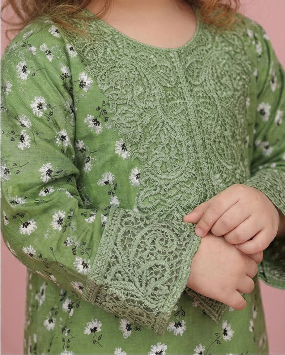 Printed Kurti with Straight Pant