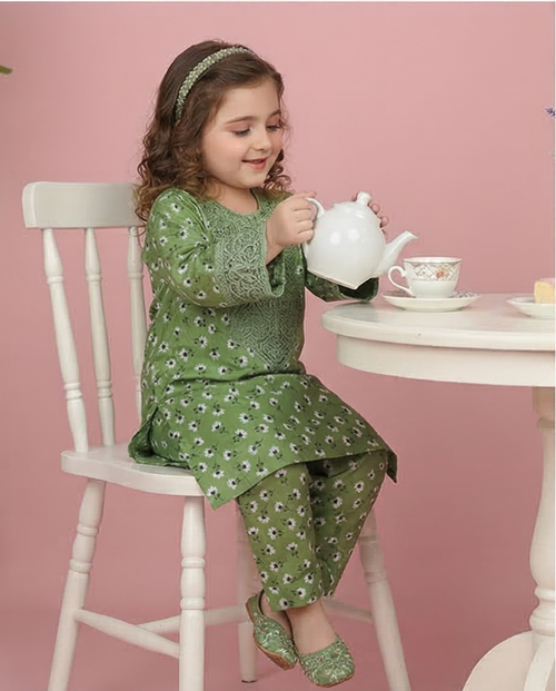 Printed Kurti with Straight Pant